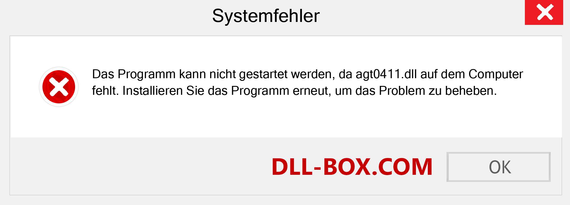 agt0411.dll-Datei fehlt?. Download für Windows 7, 8, 10 - Fix agt0411 dll Missing Error unter Windows, Fotos, Bildern